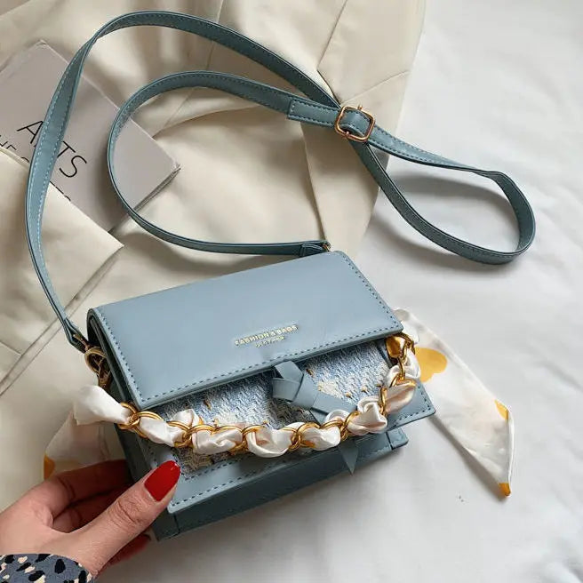 Women's One-shoulder Messenger Bag Student Ins Square Bag
