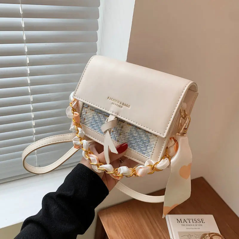 Women's One-shoulder Messenger Bag Student Ins Square Bag