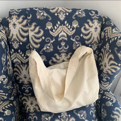 Women's Canvas Dumpling Bag Large Capacity Shoulder Tote Bag