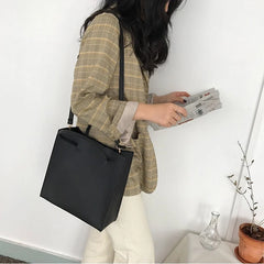Large Capacity PU Leather Tote Bag Women's Shoulder Handbags