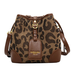 Leopard Shoulder Bag Mini Bag Bucket Bag