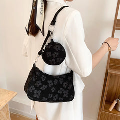 Embroidery Flower Printing Shoulder Bags for Women