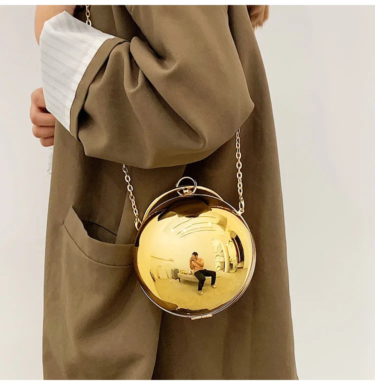 Acrylic Transparent Crossbody Bag Women Party Evening Purse Ring Handle Handbag