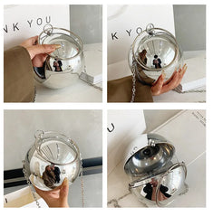 Acrylic Transparent Crossbody Bag Women Party Evening Purse Ring Handle Handbag