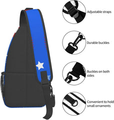 Baseball Sling Bag Crossbody Bag Hiking Travel Daypack