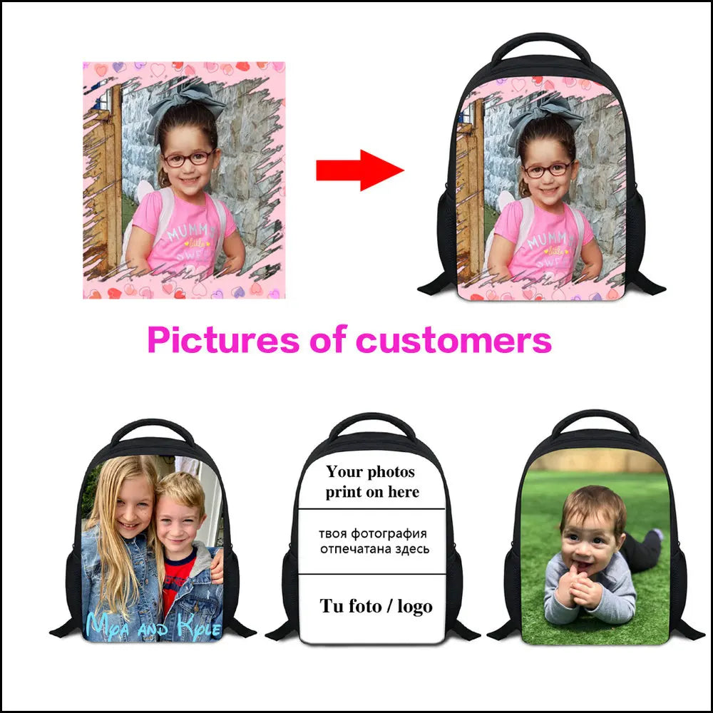 Kids Sports Printed School Backpack 12 Inch Mini Schoolbag