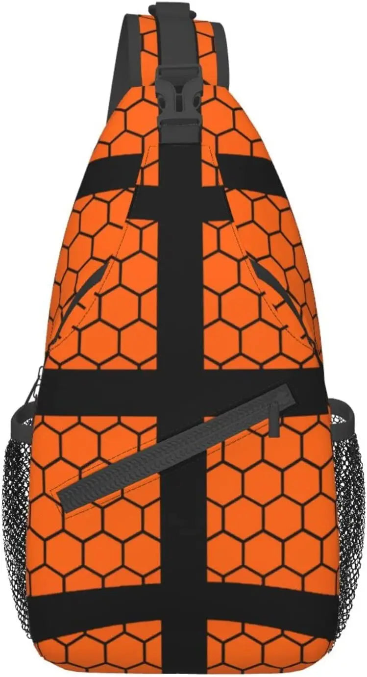 Basketball Sling Bag Sports Chest Bag for Mens Womens