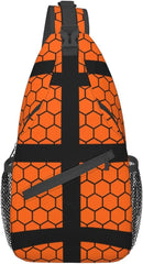 Basketball Sling Bag Sports Chest Bag for Mens Womens