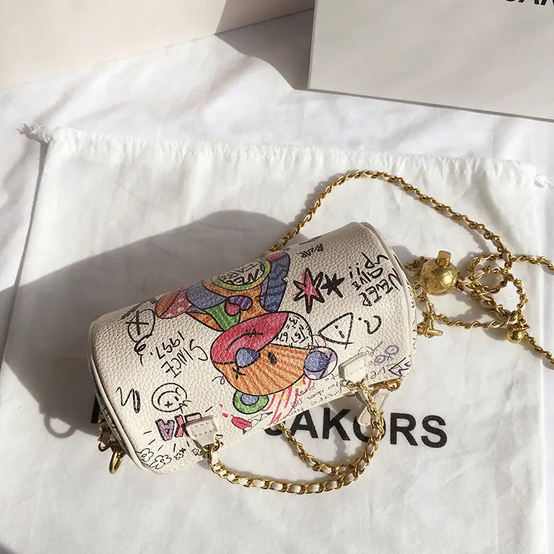 Bear Graffiti Lady's Shoulder Bag for Women