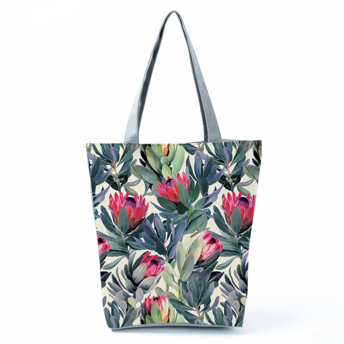 Flower Plant Print Women Handbags Casual Tote Bags