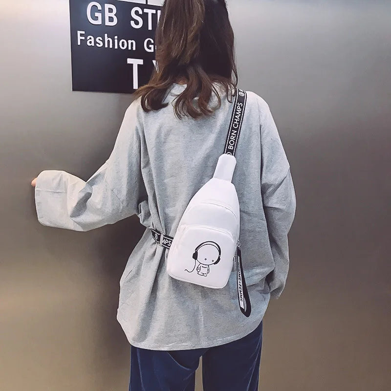 Women's Shoulder Bag Multifunction Crossbody Storage Chest Bag