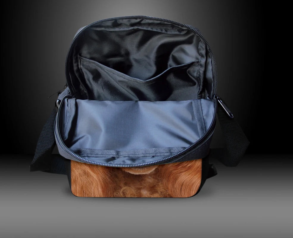 Messenger Bag Skellington Style Crossbody Book bag