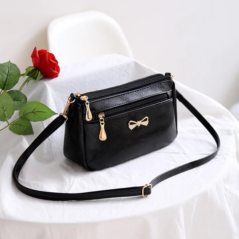 Women Crossbody Bag PU Leather Messenger Shoulder Bag