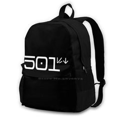 Aurebesh Large Capacity Backpack Laptop Travel Bags
