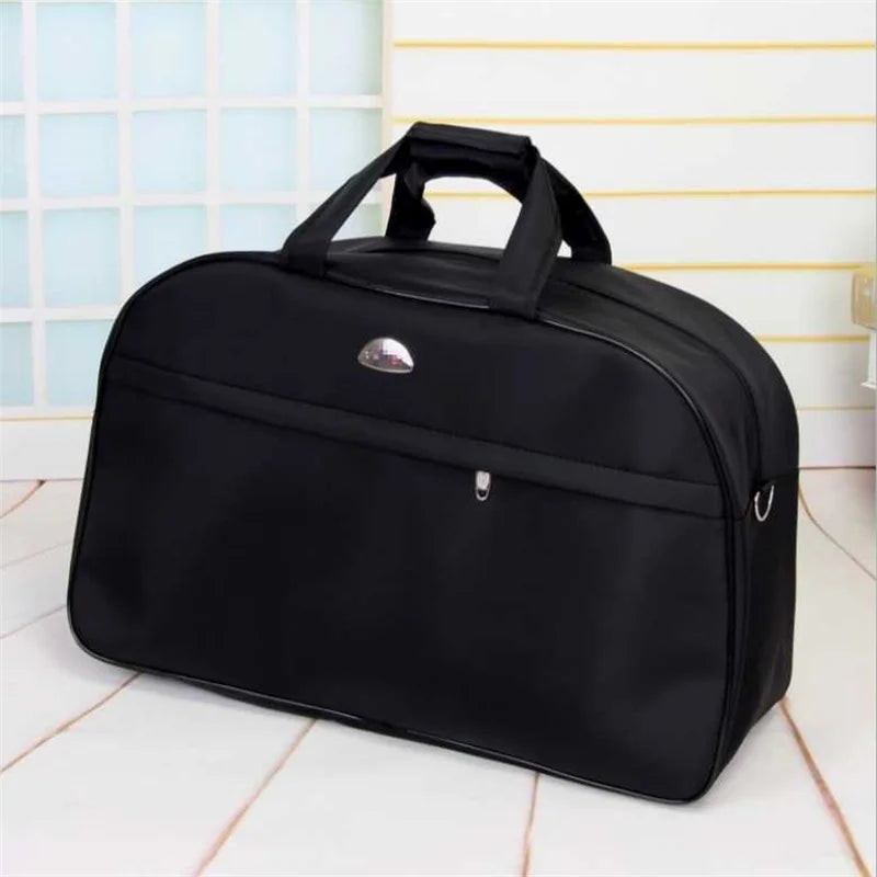 Large Capacity Travel Duffel Bag Waterproof Nylon Handbag Flower Print