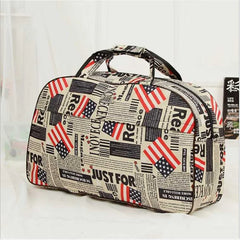 Large Capacity Travel Duffel Bag Waterproof Nylon Handbag Flower Print