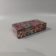 Colorful Glitter Acrylic Box Bag Shoulder Wedding Purse
