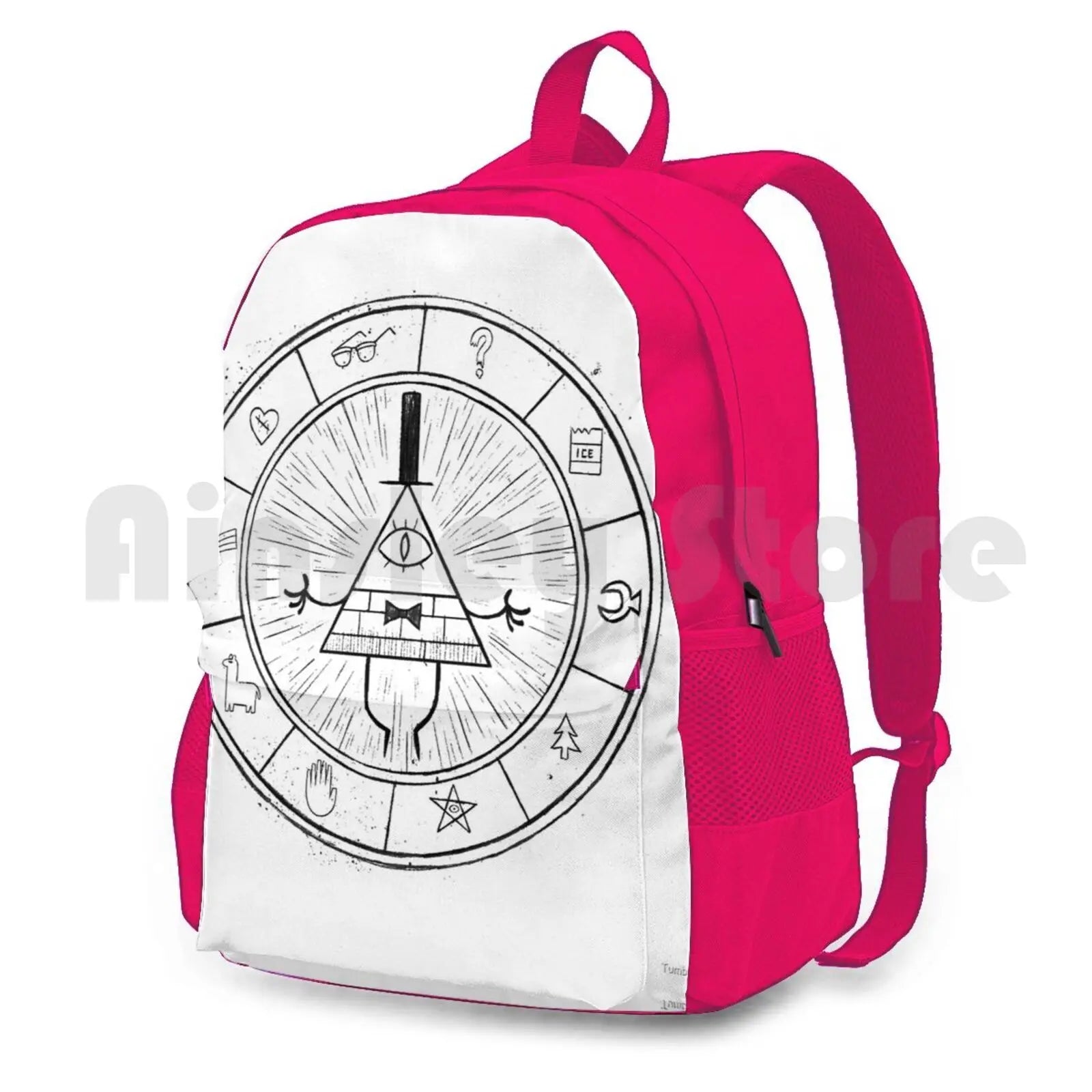 Bill Cipher-Black Outdoor Hiking Backpack Waterproof Camping Travel