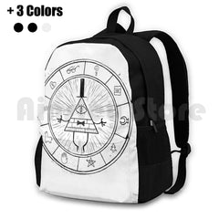 Bill Cipher-Black Outdoor Hiking Backpack Waterproof Camping Travel