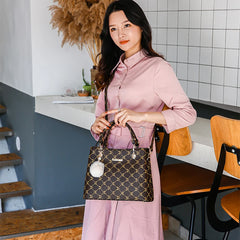Women Leather Shoulder Bag High Shoulder Retro Totes