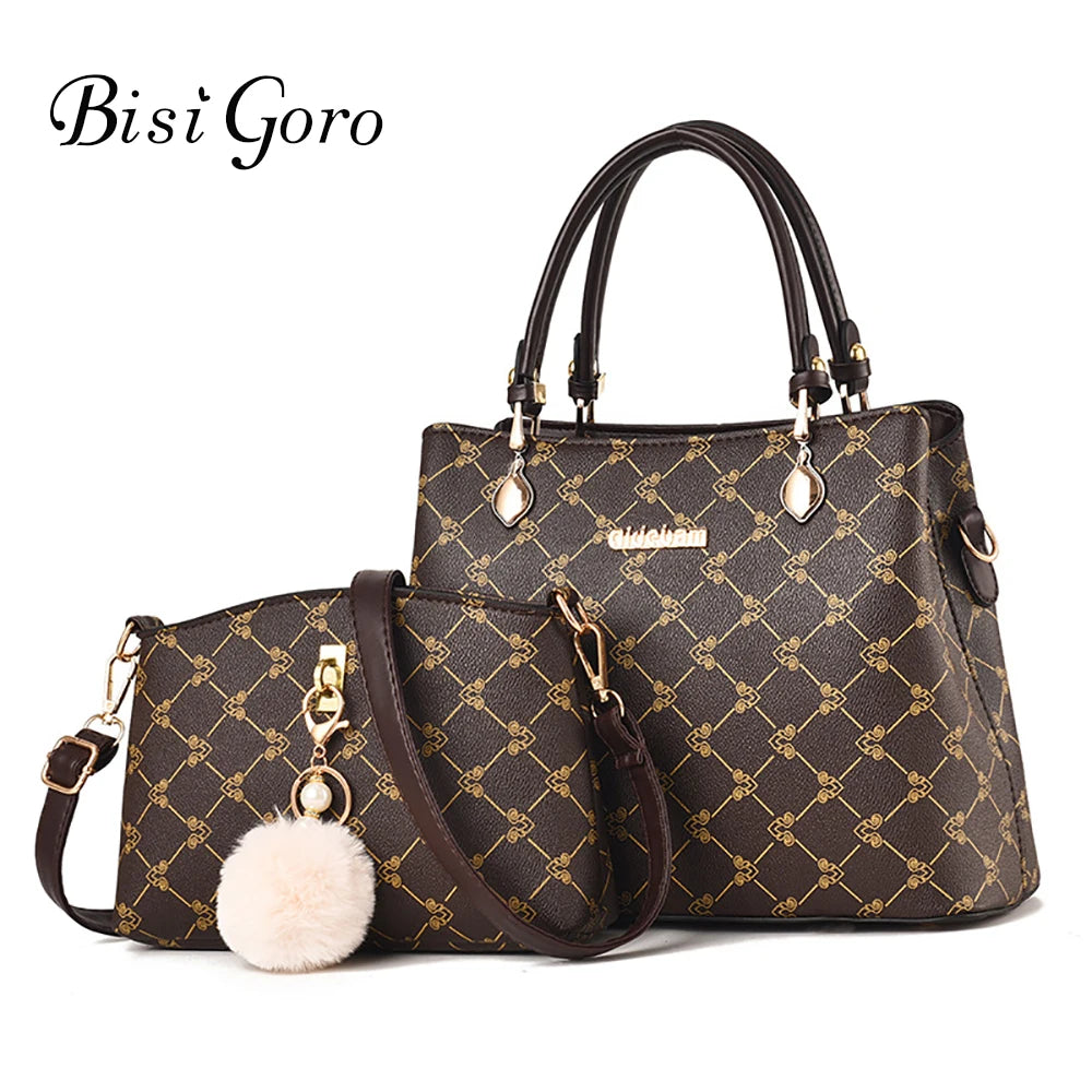 Women Leather Shoulder Bag High Shoulder Retro Totes