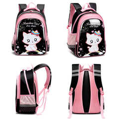 Cat Backpack School Backpack for Girls Large Bagpack Children Girl Orthopedic