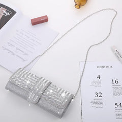 Rhinestone Clutch Purse and Handbag for Women's Party Evening Bag