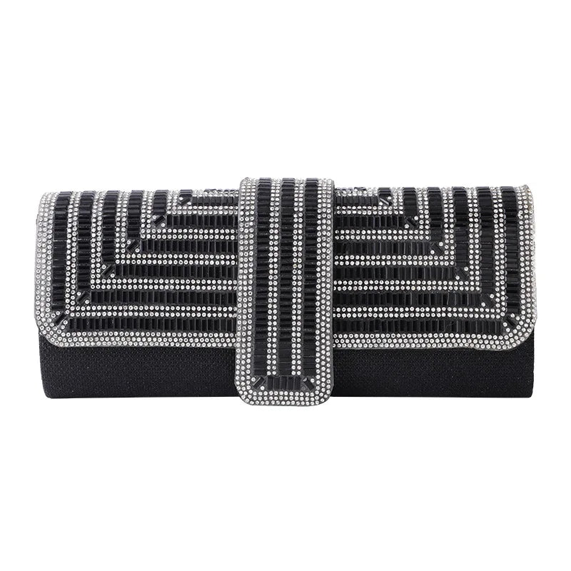 Rhinestone Clutch Purse and Handbag for Women's Party Evening Bag
