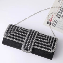 Rhinestone Clutch Purse and Handbag for Women's Party Evening Bag