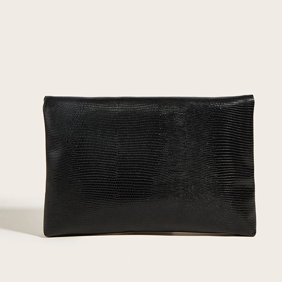 Crocodile Envelope Evening Bag Chain Strap Crossbody Purse