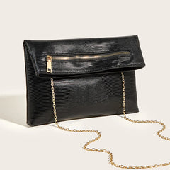 Crocodile Envelope Evening Bag Chain Strap Crossbody Purse