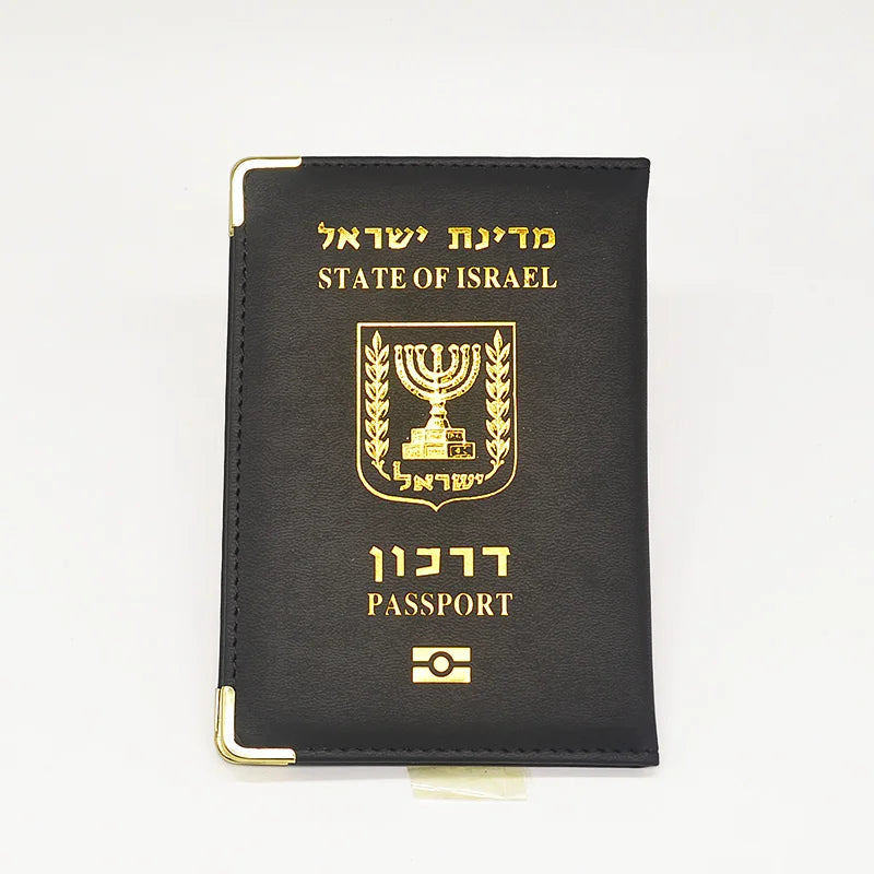 Passport Cover Women Pu Leather Israelis Passport Holder Travel Wallet Pink