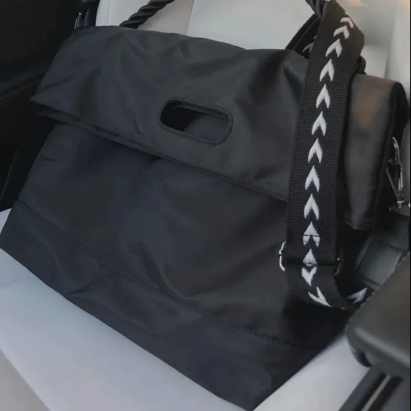 One Shoulder Women's Nylon Handbag Soft Travel Bags
