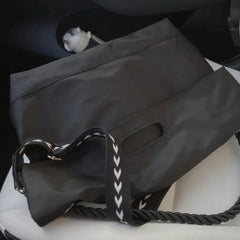 One Shoulder Women's Nylon Handbag Soft Travel Bags