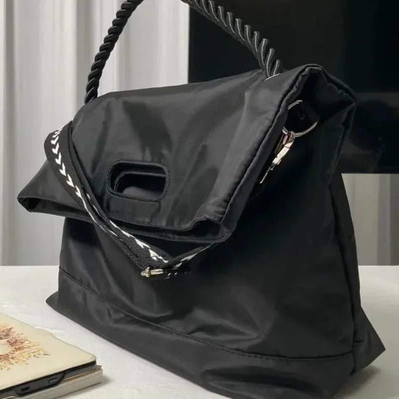 One Shoulder Women's Nylon Handbag Soft Travel Bags