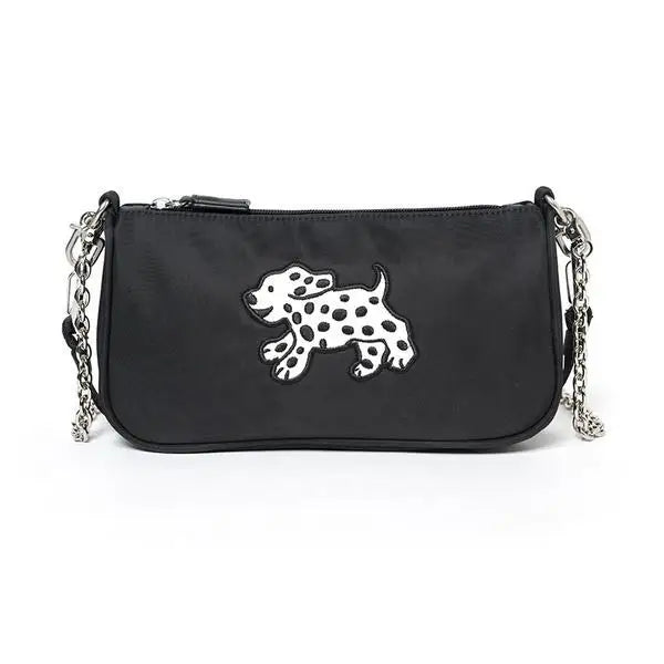 Retro Nylon Underarm Bag for Women Chain Shoulder Crossbody Bags