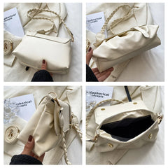 Exotic Soft Leather Shoulder Bag Large Capacity
