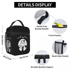 Totoro Spirited Away Reusable Lunch Box Insulated Lunch Bag for School Children