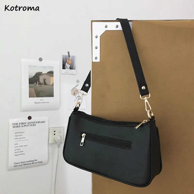 Underarm Shoulder Bags Women Zipper Casual Young Tender Harajuku High Advanced