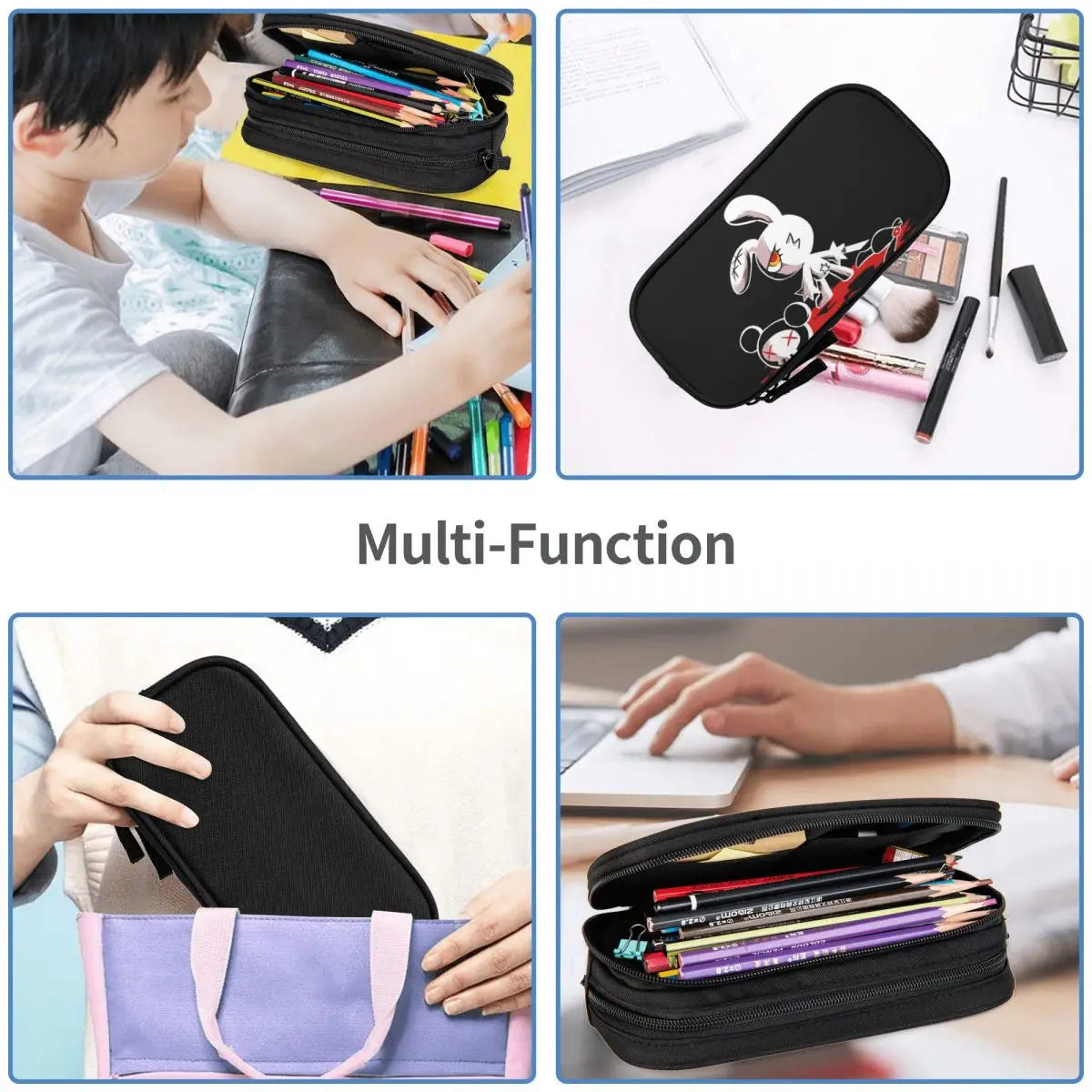 Bloody Bunny The Game Pen Box Student School Anime Zipper Pen Bag