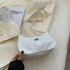 Women Canvas Shoulder Underarm Bag Vintage Ladies Handbag