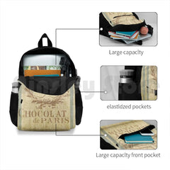 Faux Grain Sack Outdoor Hiking Backpack Waterproof Camping Travel
