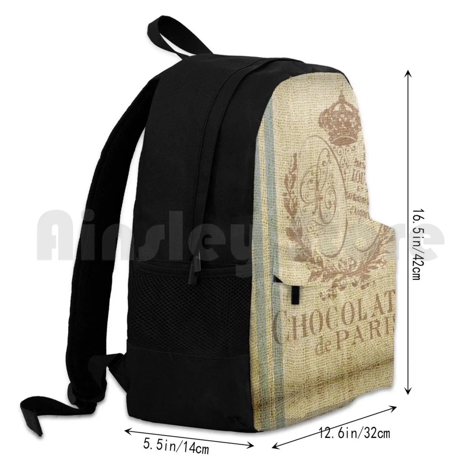 Faux Grain Sack Outdoor Hiking Backpack Waterproof Camping Travel