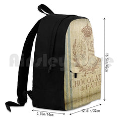 Faux Grain Sack Outdoor Hiking Backpack Waterproof Camping Travel
