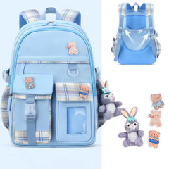 Smooth Zipper Spacious School Bag for Primary Students