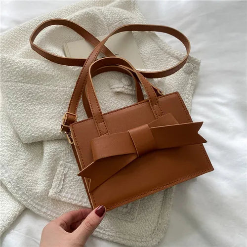 Small Square Bag Messenger Bags for Women Vintage Pu Leather Ladies Shoulder Bag