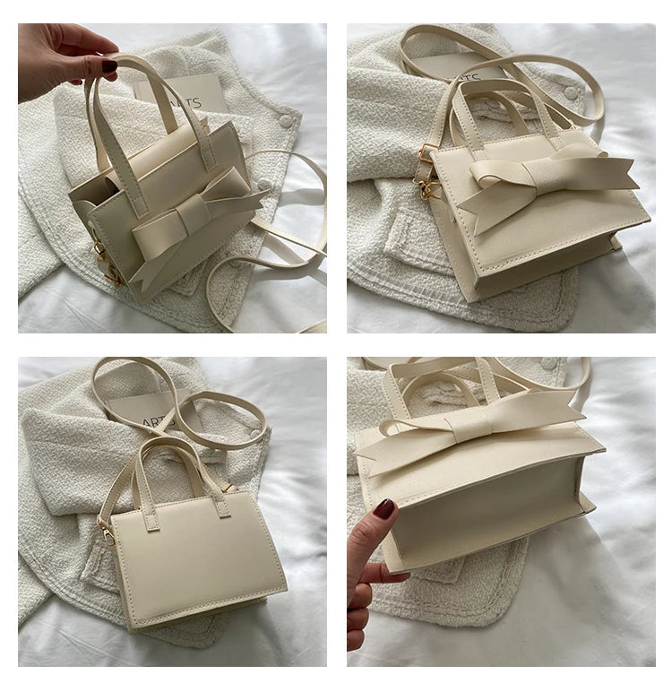 Small Square Bag Messenger Bags for Women Vintage Pu Leather Ladies Shoulder Bag