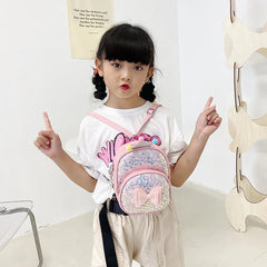 Bow Sequins Children's Bag Princess PU Backpack Kindergarten Girl Backpack