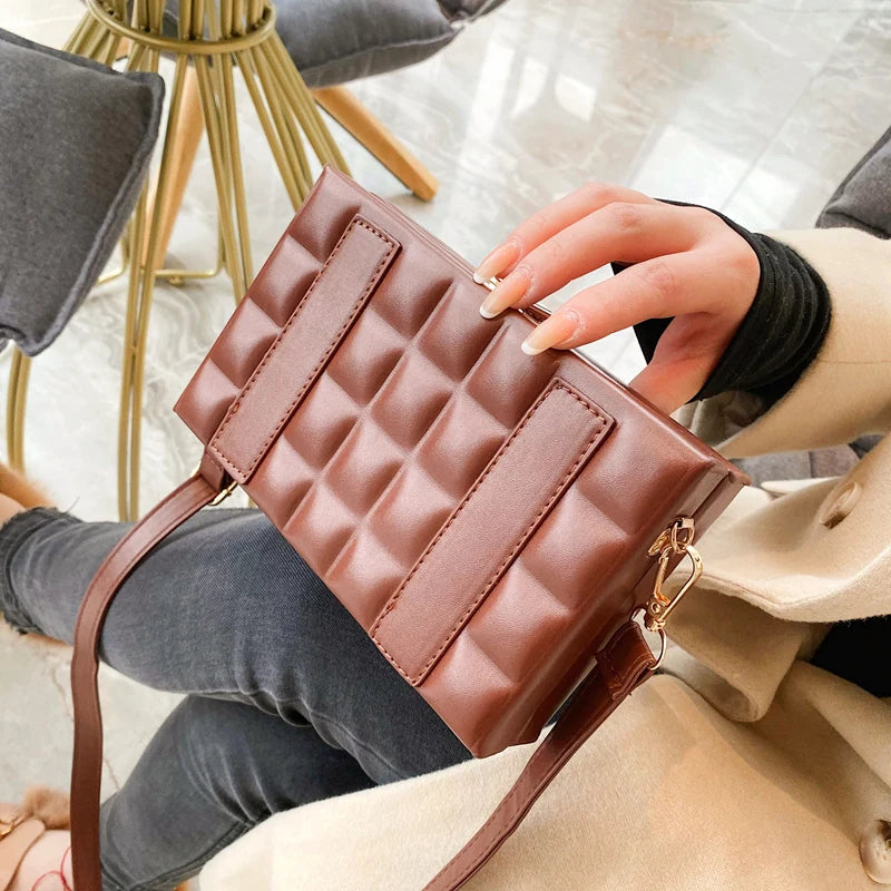 Small Crossbody Shoulder Bag for Women Casual Clutch PU Leather