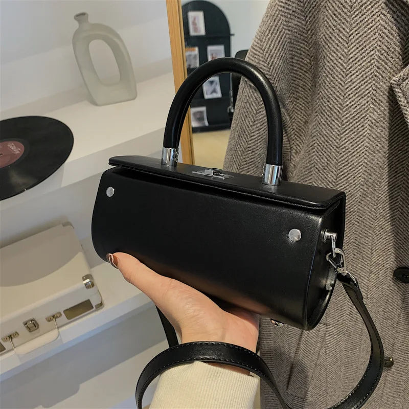 Small Pu Leather Women's Shoulder Bag Top Handbag Tote